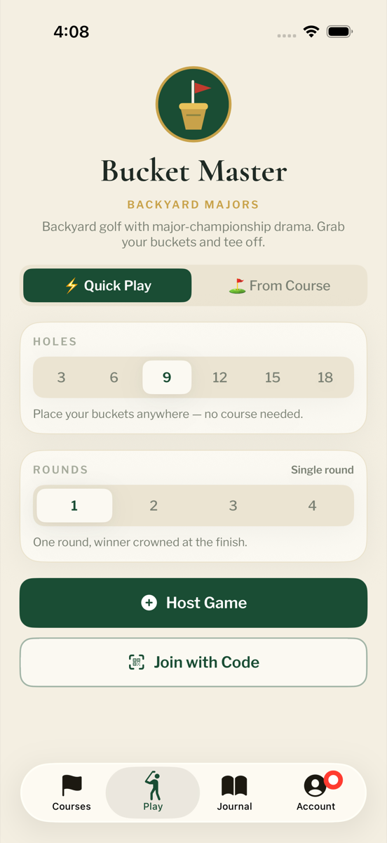 Bucket Master — host or join a game